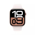 Apple Watch 10 GPS 42mm Rose Gold Aluminium Case with Light Blush Sport Band - S/M