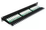 Patchpanel kat.5E 19" 1U, 24p UTP nieekranowy, z półką (2126-5E)