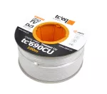 Kabel koncentryczny RG6 tc 690CU, żyła 1.13, Trishield, (100m) ELPIO