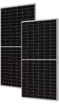 Moduły PV Das Solar, mono-Si, dwustronny, ogniwa połówkowe N-type 182mm 16-BB, 2x72psc, kable ok. 30cm, moc STC 580Wp, wym.:2278x1134x30, k.p.: złącze MC4 kompatybilne, sprawność 22,5%, waga 31,3kg, srebrna rama (SF), 36szt na palecie