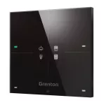 Smart panel Grenton / 4 pola dotykowe / wyświetlacz OLED / Wi-Fi / czarny szklany front