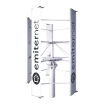 Turbina wiatrowa o mocy 2800W. System pracy On Grid/ Off Grid. Wymiary: średnica 2,9m, wysokość 4. Waga całkowita 185kg