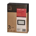 FARO LED 100W naświetlacz, 8000lm, IP65, 4000K, aluminium + szkło