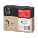 PORTO LED 20W naświetlacz bezramkowy, 1600lm, IP65, 4000K, aluminium + poliwęglan