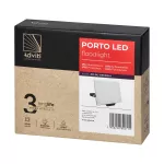 PORTO LED 30W naświetlacz bezramkowy, 2400lm, IP65, 4000K, aluminium + poliwęglan