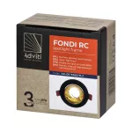 FONDI RC ramka dekoracyjna oprawy punktowej, MR16/GU10 max. 50W, okrągła, stała, aluminiowa, czarno-złota