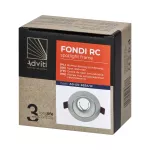 FONDI RC ramka dekoracyjna oprawy punktowej, MR16/GU10 max. 50W, okrągła, stała, aluminiowa, biała