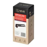 ARTUS lampka podszafkowa LED 3W, 225lm, 4000K, z włącznikiem dotykowym i USB, czarna