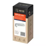 ARTUS lampka podszafkowa LED 3W, 225lm, 4000K, z włącznikiem dotykowym i USB, szara