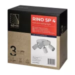 Rino SP 4, oprawa ścienno-sufitowa, GU10 max. 4x50W, IP20, biała