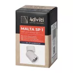 MALTA SP 1, oprawa ścienno-sufitowa, GU10 max. 12W, IP20, czarna