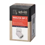 MALTA SP 1, oprawa ścienno-sufitowa, GU10 max. 12W, IP20, biała