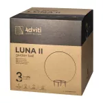 LUNA II oprawa ogrodowa kula, E27, max. 18W, IP65, biała, ⌀280