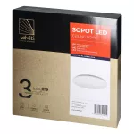 SOPOT plafon LED 24W, 2565 lm, 4000K, klosz PVC, IP20