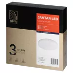 JANTAR plafon LED 30W, 3225 lm, 4000K, klosz PC, IP54