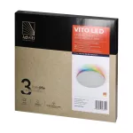 VITO LED 36W, plafon oświetleniowy, 3500lm, IP20, 3000/4000/6500K + RGB, Tuya, biały, Ø 400