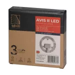 AVIS II LED 12W, panel świetlny, 1100lm, 3000K, 3 neodymowe magnesy, Ø 137