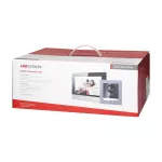 HIKVISION Zestaw wideodomofonowy PoE, monitor 7'', dotykowy, Wi-Fi + App na telefon, stacja zew. z kamerą Full HD, doświetlenie IR, zasilanie PoE lub 12V DC. PoE switch i karta microSD 16GB w zestawie