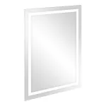 Lustro LED prostokątne 60x80 cm, montaż pion, z wbudowanym wyłącznikiem, z marginesem, 4000K