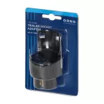 Adapter gniazda przyczepy 7/13-pinowy, tworzywo, 12/24V