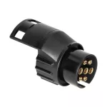 Adapter gniazda przyczepy 7/13-pinowy, tworzywo, 12/24V