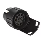 Adapter gniazda przyczepy 7/13-pinowy, tworzywo, 12/24V