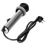 Gniazdo meblowe Ø6cm wysuwane z blatu z ładowarką USB i przewodem 1,5m, 3x2P+Z, 2xUSB (typ A i typ C, 2,4A), INOX