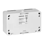 Gniazdo podwójne 2X2P+Z AQUATIC MINI IP54, 16A, 230V AC, biało-czarne