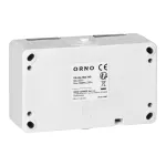 Gniazdo podwójne 2X2P+Z AQUATIC MINI IP54, 16A, 230V AC, biało-czarne