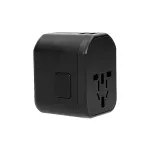 GOworld USB uniwersalny adapter podróżny do ponad 200 krajów świata, 100-240V, 8A, 2 x USB, 5VDC/2,4A inteligentna identyfikacja