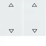 K.1 Klawisze nadr. symb. "strzałki" do łącznika 2-klawiszowego biały