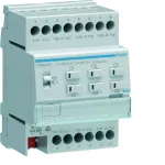 KNX e/s Elektroniczny sterownik grzewczy 6-kr z wbud. 12 reg. temp. 24/230 VAC