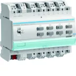 KNX s Sterownik załączający / żaluzjowy 10 A, 8-/4-kr, 6 mod