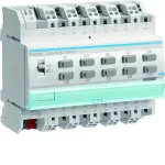 KNX s Sterownik załączający / żaluzjowy 4 A, 10-/5-kr, 6 mod