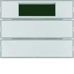 KNX system K.5 Przycisk 2-kr z reg. temp. i wyśw., alu