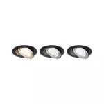 Oprawa do wbudowania ANMUS LED DIM 5W 700lm 105mm 2700K-6500K IP20 230V czarny / aluminium