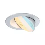 Oprawa do wbudowania ANMUS LED DIM 5W 700lm 105mm 2700K-6500K IP20 230V chrom matowy / aluminium