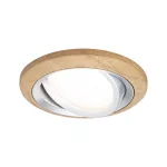 Zestaw oprawa do wbudowania LANATI COIN LED 3X 6W 470lm 84mm 2700K IP20 230V drewno / aluminium /czarny