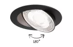 Zestaw opraw do wbudowania ANMUS LED DIM 3X5W 700lm 105mm 2700K-6500K IP20 230V czarny / aluminium