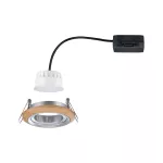 Oprawa do wbudowania LANATI COIN LED 6W 470lm 84mm 2700K IP20 230V drewno / aluminium /czarny