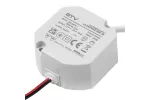 ZASILACZ LED PUSZKOWY 12V,30W, input 220-240VAC, IP20, wym. 59x59x28 mm Z PRZEWODAMI 200mm