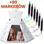 Extralink | Zestaw Markery 60 szt + Zabawka Teepee |