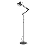 LUWES lampa podłogowa, E27, max. 30W, 185 cm, czarna