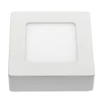 ALGINE ECO LED SQUARE 230V 6W IP20 WW SUFITOWE biała ramka NATYNKOWA