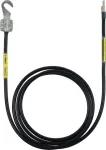 Kabel uziemiający 10 mm², dł. 2,05 m, końcówka kablowa otwarta M8/M10 i sworzeń o rozm. 10, kolor czarny EL10 L2.05M 1KSO 8.10 1SKS 10