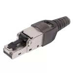 Wtyk RJ45 kat. 6 STP, srebrny