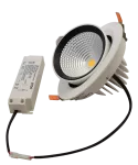 Oprawa LED do sufitów podwieszanych, obrotowa 230 V, 50 Hz, 35 W, 3500 lm, 4000 K, EEI=F