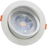 Obrotowa oprawa LED do sufitów podwieszanych 200-240 V, 50Hz, 9W, 3000K, 630lm, 38°, IP20,D=115mm, EEI=G