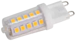 Źródło światła LED w obudowie plastikowej 230 VAC, 3 W, 4000 K, G9, 350 lm, 270°, EEI=E