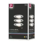 PAULMANN Base oprawa wbudowana ruchoma LED 3x5W 230V GU10 51mm Żelazo Szczotkowane/Metal